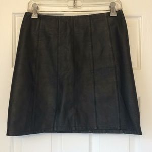 Reformation Black Mini Skirt